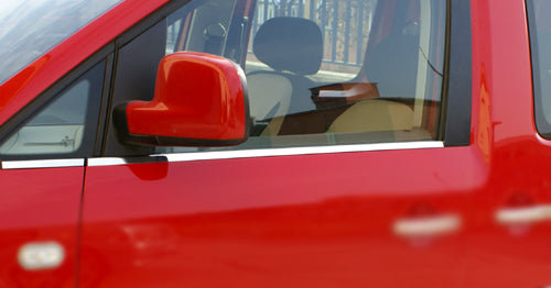 Glass trim bottom (stainless) for Volkswagen Caddy 2010-2015 - image 2