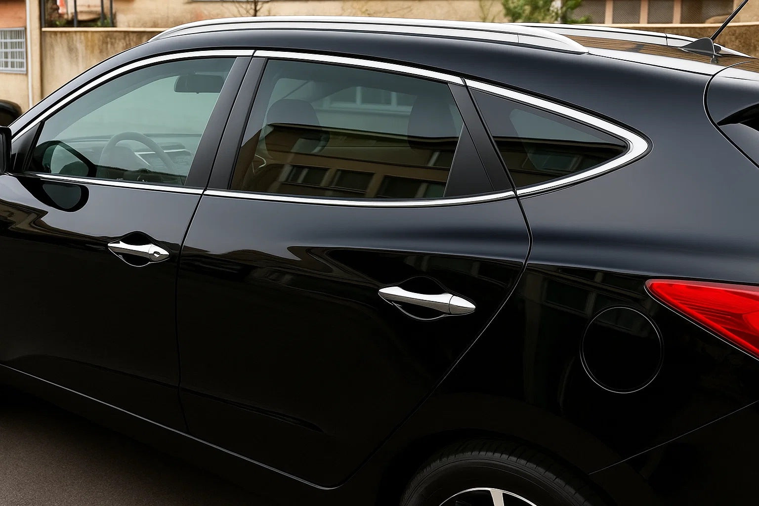 Chrome Window Trim Set (10 pcs, Stainless Steel) for Hyundai IX-35 2010-2015 - image 1