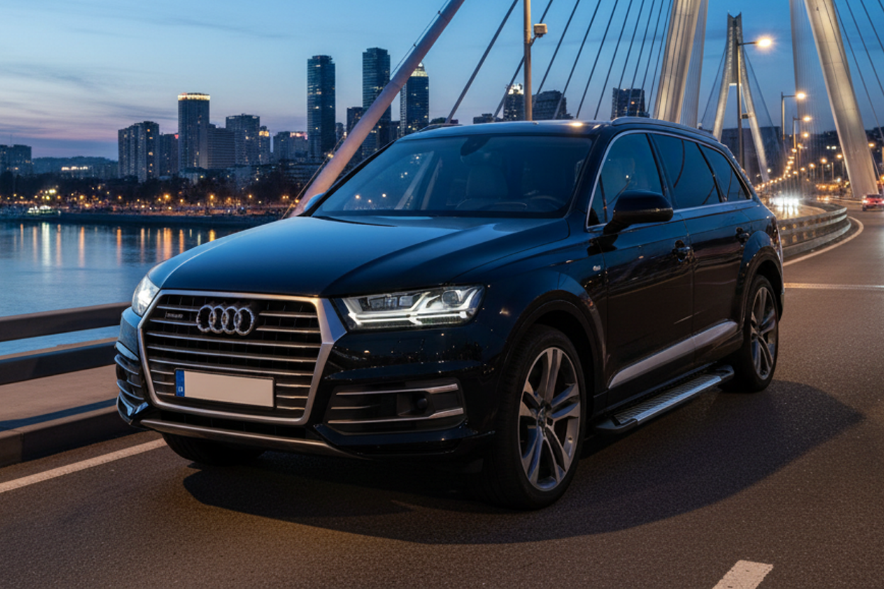 Side Steps Line (2 pcs, Aluminum) for Audi Q7 2015- - image 1