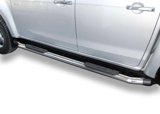 Amazon Chome side sills (2 pcs., stainless steel) for Volkswagen Amarok 2022- year - image 1