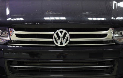 Chrome Grille Covers (Omsa, 4 pcs, Stainless Steel) for Volkswagen T5 2010-2015 - image 1