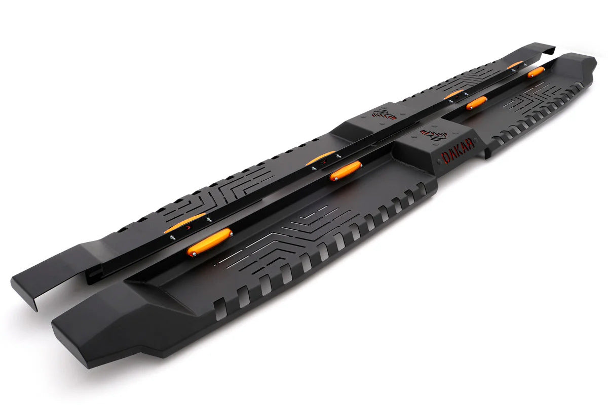 Side Steps Dakar V2 with LED (2 pcs, metal) for Volkswagen Amarok 2022- - image 2