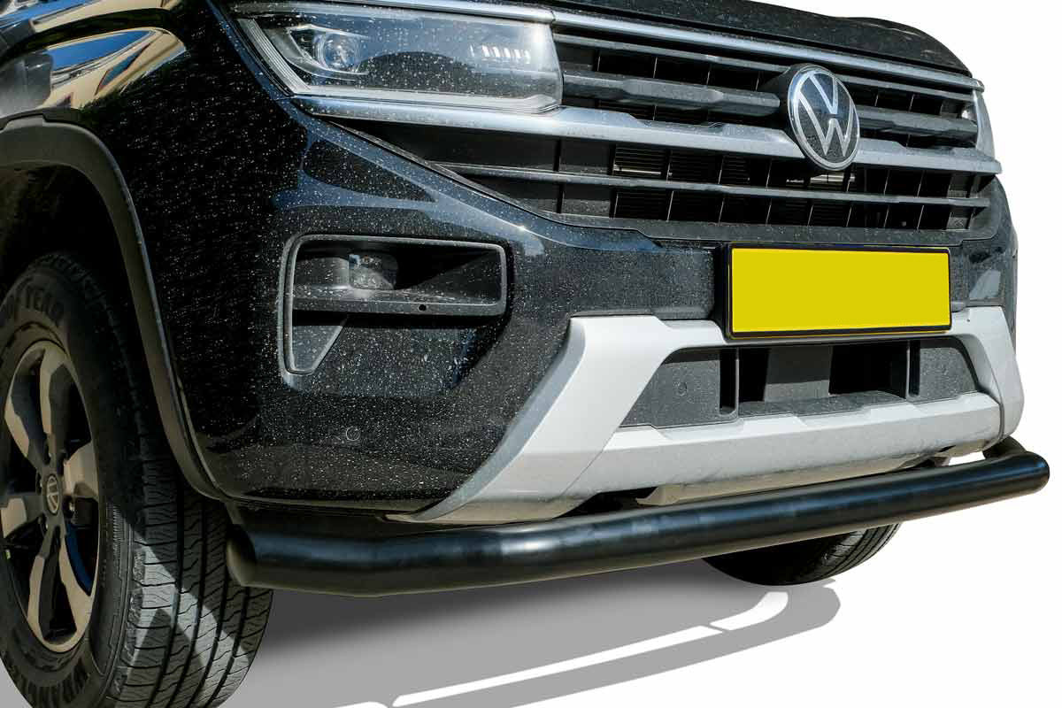 Front bar Vegas (black, 76mm) for Volkswagen Amarok 2022- - image 1