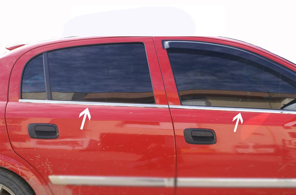 Chrome Window Trim (4 pcs) for Opel Astra G classic 1998-2012 - image 2