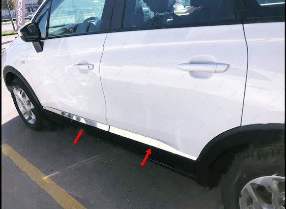 Molding door (4-piece, stainless steel.) for Opel Crossland X - image 1