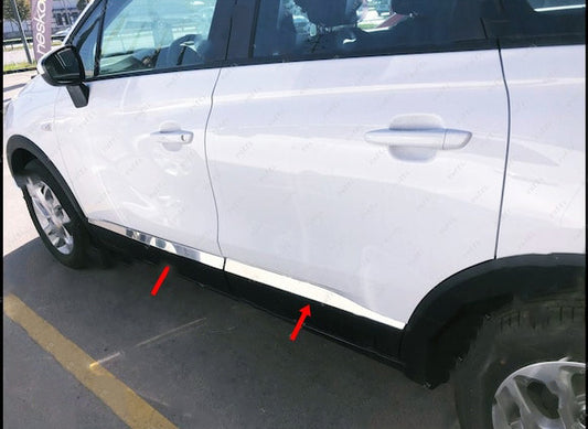 Molding door (4-piece, stainless steel.) for Opel Crossland X - image 1