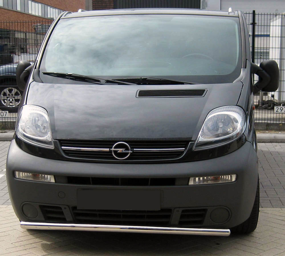 Front protection ST008 (stainless) for Opel Vivaro 2001-2015 - image 1