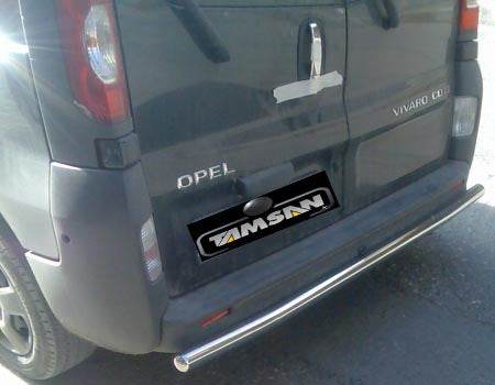 Rear protection AK002 (stainless steel) for Renault Trafic 2001-2015 - Reelken Auto