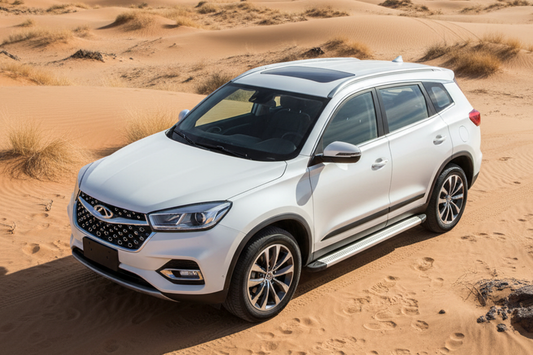 Side Steps Maya V2 (2 pcs, Aluminum) for Chery Tiggo 8 2017- - image 1