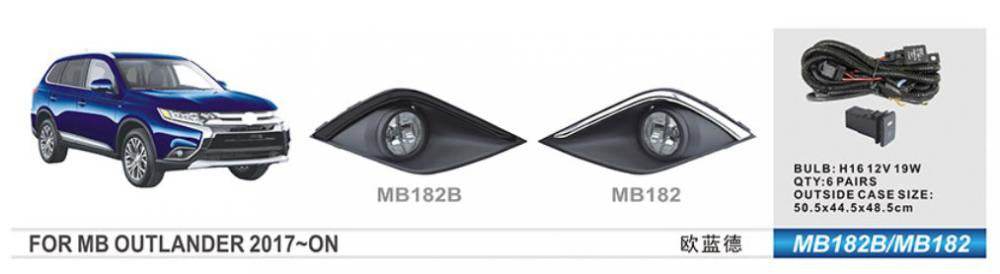Fog lights 2015-2021 (2 pcs, halogen) for Mitsubishi Outlander 2012-2021 - Reelken Auto