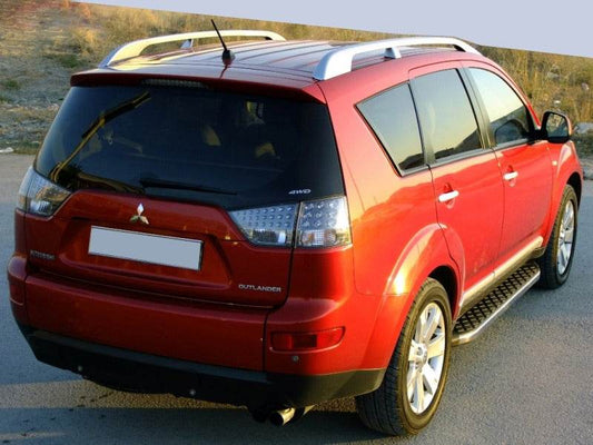 Side area BlackLine (2 pieces, aluminum) for Mitsubishi Outlander 2006-2012 - Reelken Auto