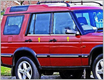 Edging of glass (4 pieces, stainless steel.) for Land Rover Discovery II - Reelken Auto