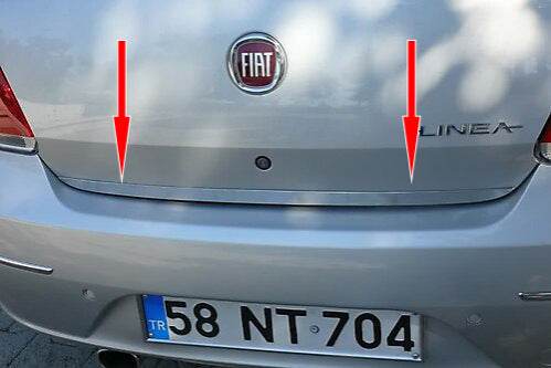 The edge of the trunk (stainless steel). for Fiat Linea 2006-2018 - Reelken Auto