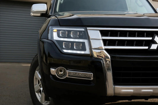 Front Headlights LXR for Mitsubishi Pajero Wagon IV 2006-2021 - image 2