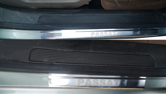 Carmos V2 Stainless Steel Door Sill Protectors (4 pcs) for Volkswagen Passat B8 2015-2023 - image 1