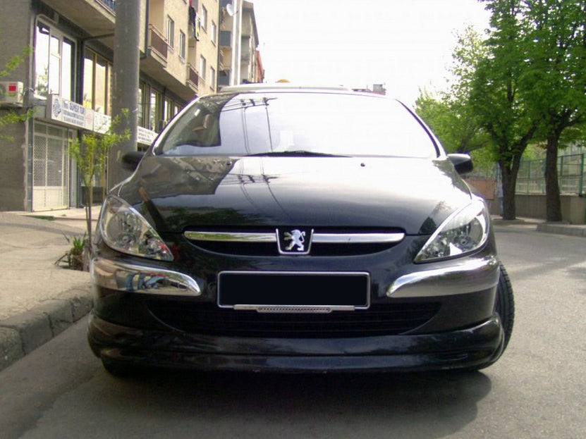 Front lower lip spoiler (primed) for Peugeot 307 2001-2008 - image 1