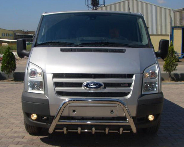 Bull Bar WT003 (2006-2014, Stainless Steel) for Ford Transit 2000-2014 - image 1