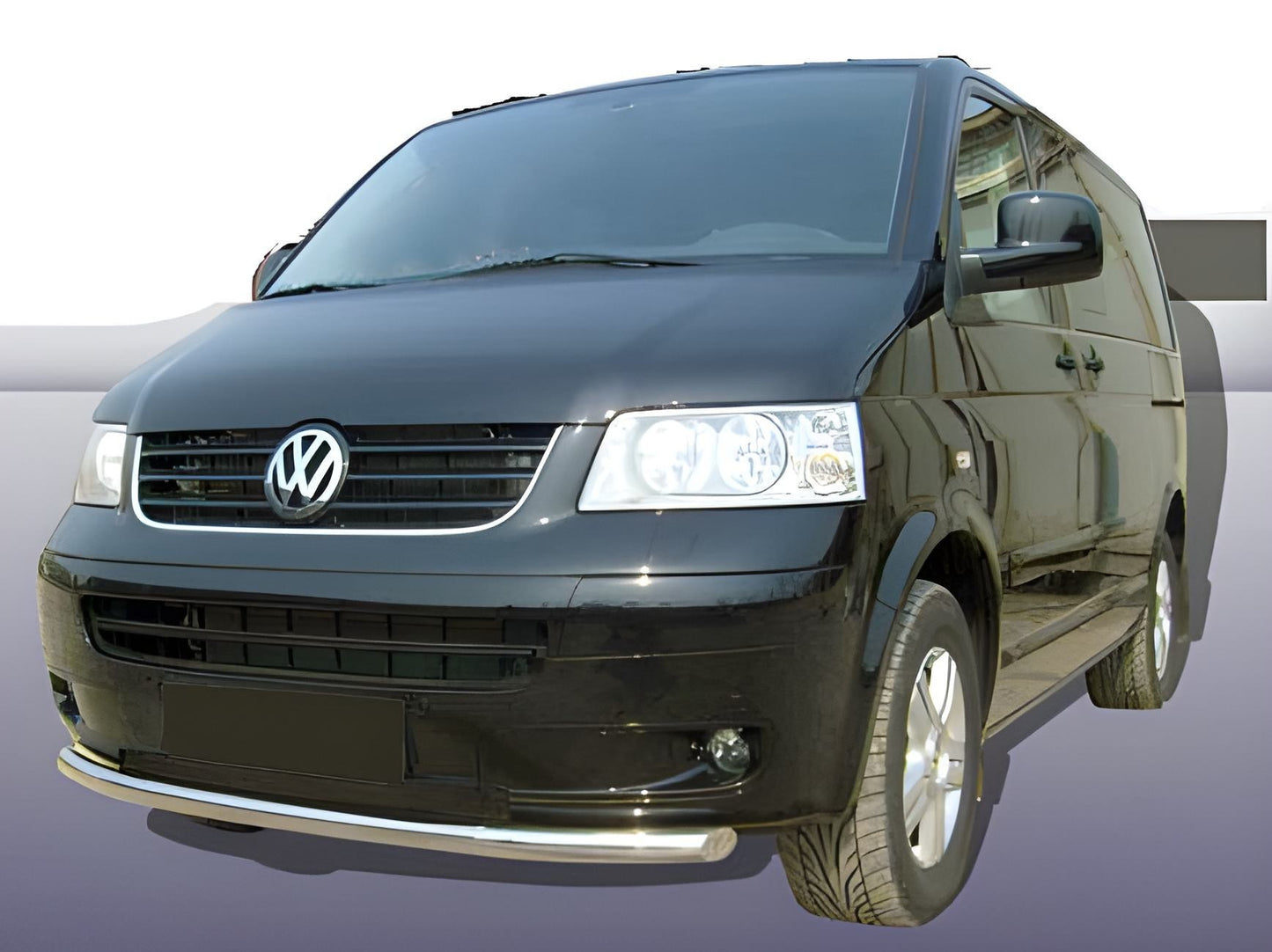 Front Single Bull Bar (Stainless Steel) for Volkswagen T5 Multivan 2003–2010 - image 2