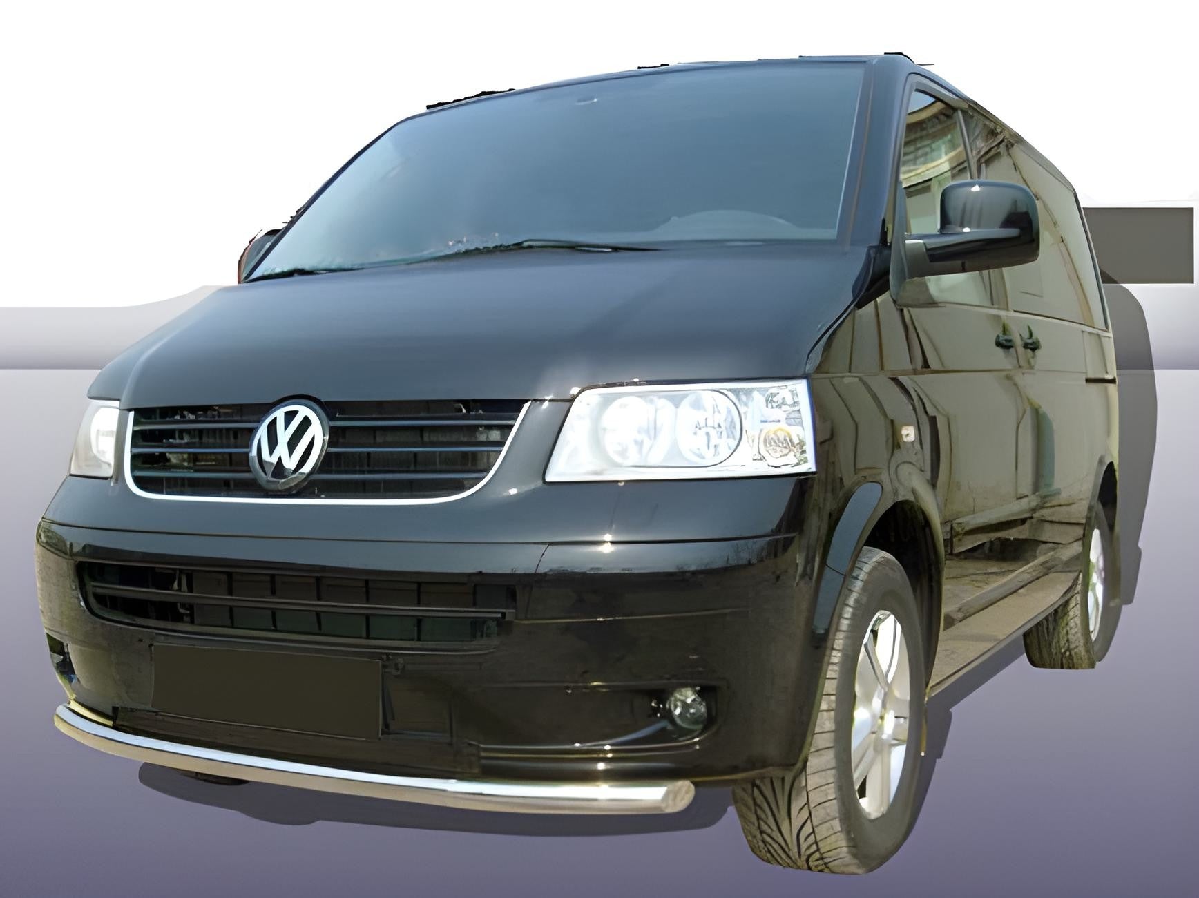 Front Single Bull Bar (Stainless Steel) for Volkswagen T5 Multivan 2003–2010 - image 2