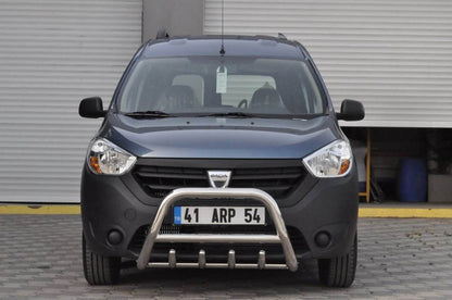 The WT003 bumper guard (stainless) for Dacia Dokker 2013-2022 - Reelken Auto