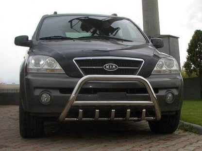 The WT003 bumper guard (stainless) for Kia Sorento I BL 2002-2009 - Reelken Auto