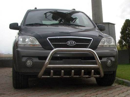The WT003 bumper guard (stainless) for Kia Sorento I BL 2002-2009 - Reelken Auto
