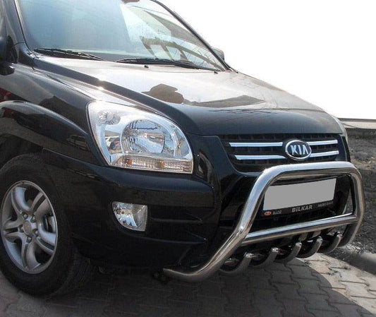 The WT003 bumper guard (stainless) for Kia Sportage 2004-2010 - Reelken Auto