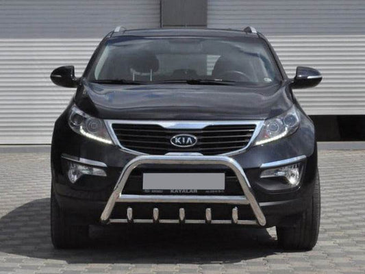 The WT003 bumper guard (stainless) for Kia Sportage 2010-2015 - Reelken Auto
