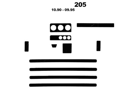 Dashboard Trim Covers for Peugeot 205 1983-1998 - image 1