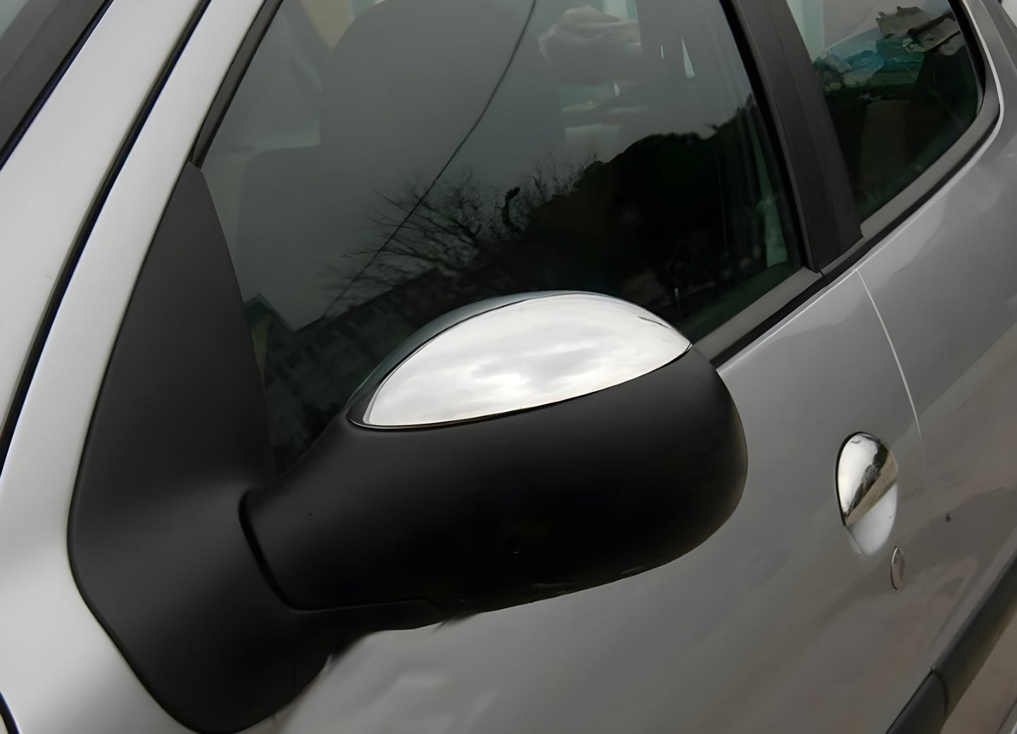 Mirror Covers (2 pcs, Stainless Steel) for Citroen Xsara Picasso 1999-2012 - image 3