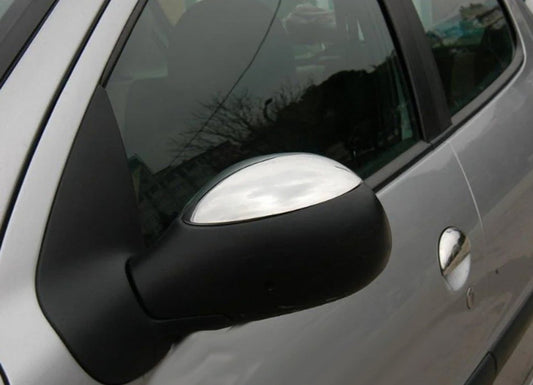 Covers for mirrors (2 pcs., Stainless.) for Citroen C-2 2003-2009 - image 1