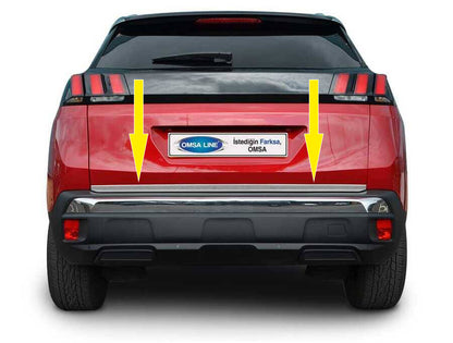 Trunk trim stainless steel for Peugeot 3008 2016-2023 - image 1