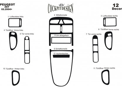Interior Tuning (Meric) for Peugeot 307 2001-2008 - image 2