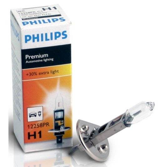 Head lamp Philips H1 55W 12258PR Premium + 30% - Reelken Auto