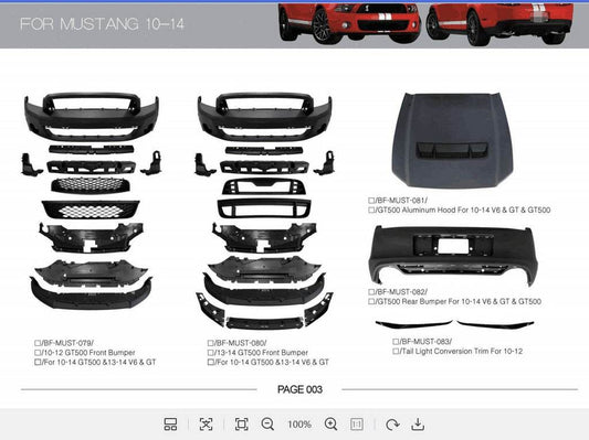 Kit body kits for Ford Mustang 2015-2023 - Reelken Auto