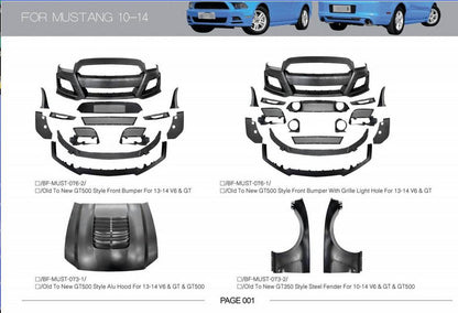 Kit body kits for Ford Mustang 2015-2023 - Reelken Auto