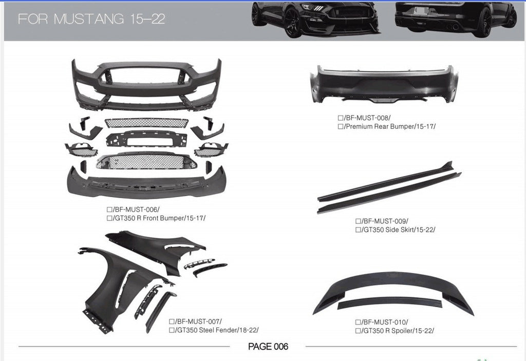 Full Body Kit for Ford Mustang 2015-2023 - image 6