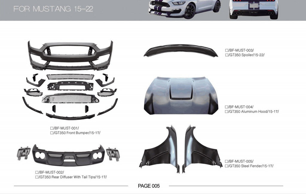 Full Body Kit for Ford Mustang 2015-2023 - image 7