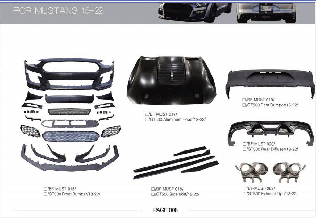 Kit body kits for Ford Mustang 2015-2023 - Reelken Auto