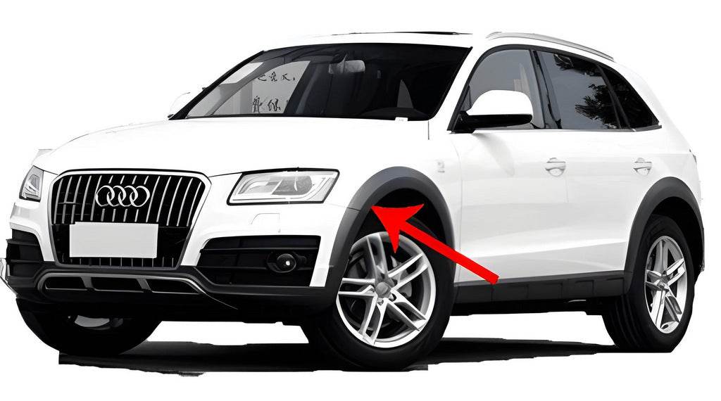 Premium mudguards (4 pcs., with wide arch extenders) for Audi Q5 2008-2017 - Reelken Auto