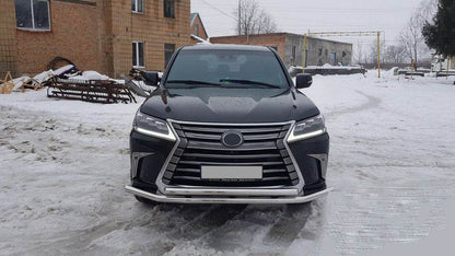 Front protection ST014 (2015+ stainless) for Lexus LX570/450d - Reelken Auto