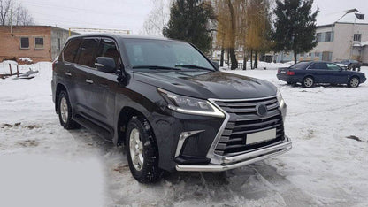 Front protection ST014 (2015+ stainless) for Lexus LX570/450d - Reelken Auto
