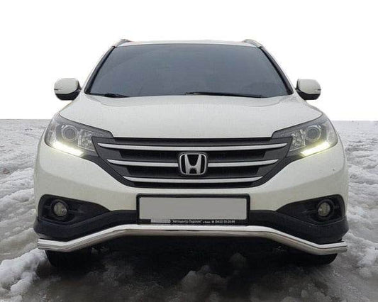 Front protection ST007 (stainless) for Honda CRV 2012-2016 - Reelken Auto