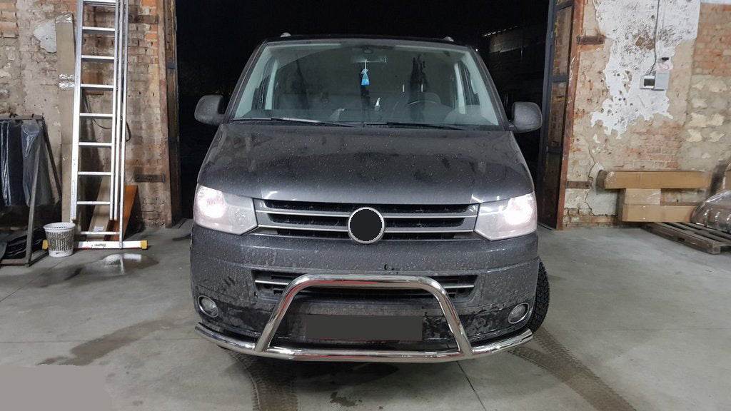 The WT006ST bumper guard (stainless) for Volkswagen T5 2010-2015 - Reelken Auto