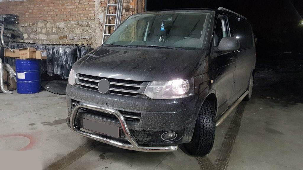 The WT006ST bumper guard (stainless) for Volkswagen T5 2010-2015 - Reelken Auto