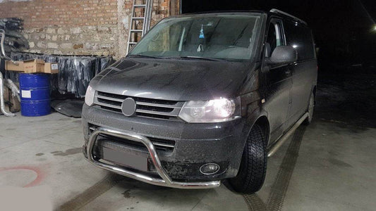The WT006ST bumper guard (stainless) for Volkswagen T5 2010-2015 - Reelken Auto