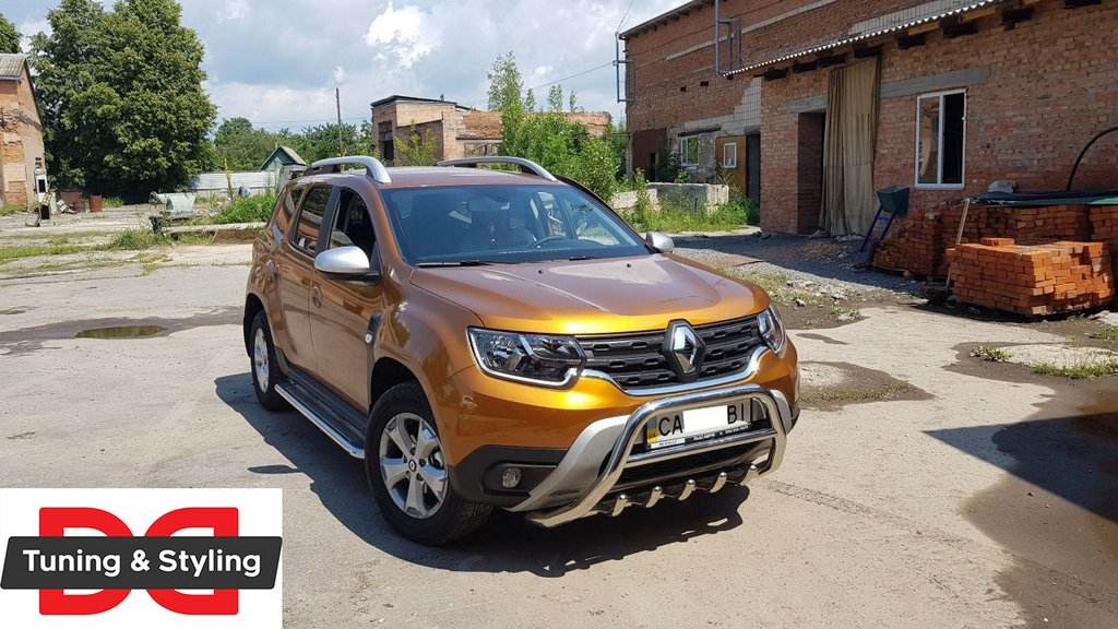 Kengurâtnik without inscription WT003 (stainless) for Dacia Duster 2018-2024 - Reelken Auto