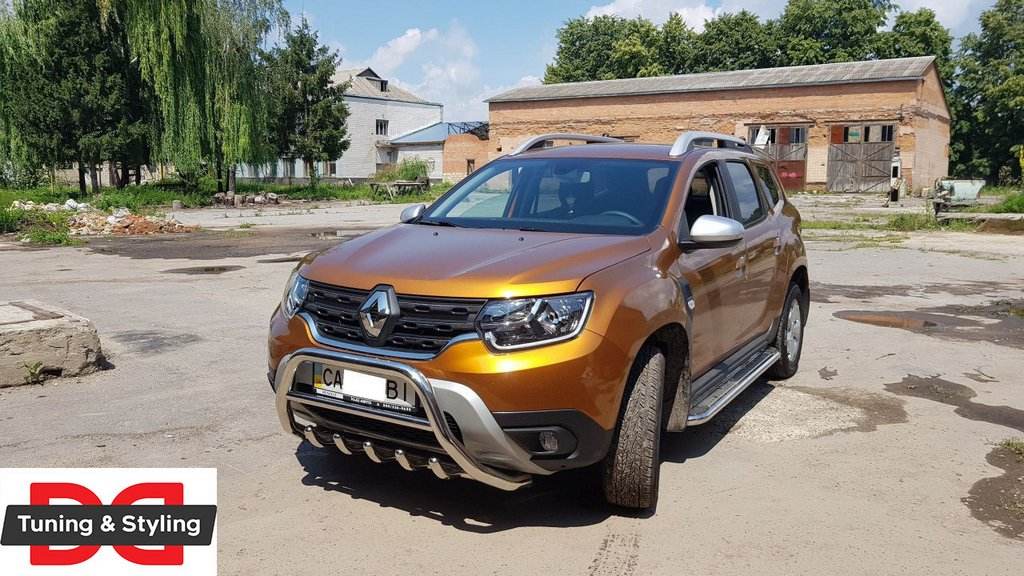 Kengurâtnik without inscription WT003 (stainless) for Dacia Duster 2018-2024 - Reelken Auto
