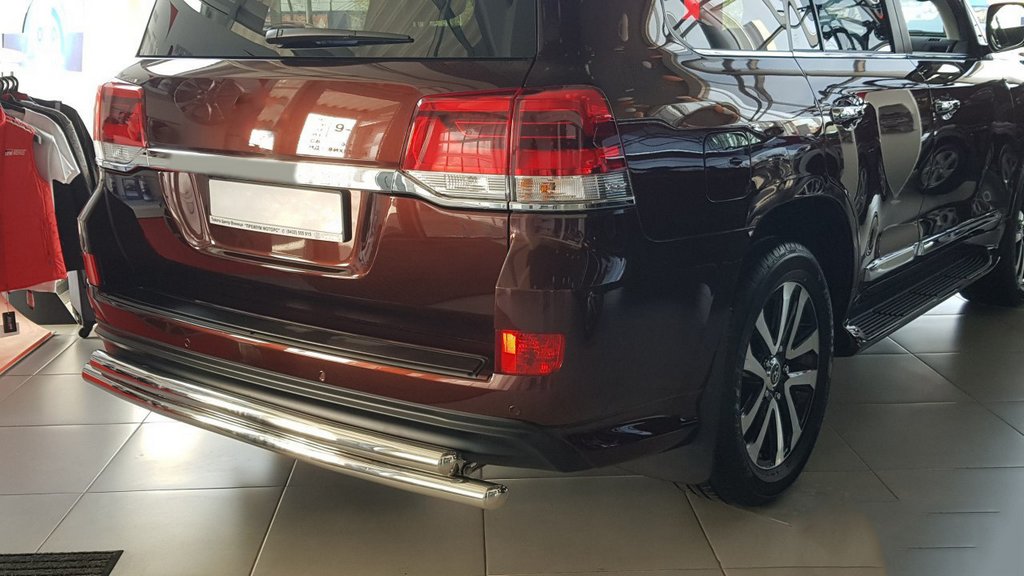 Rear Guard AK002-double (2 pcs, stainless steel) for Toyota Land Cruiser 200 2007-2021 - image 3