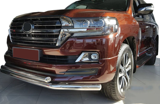 Front Bar ST014 (2015+, Stainless Steel) for Toyota Land Cruiser 200 2007-2021 - image 1